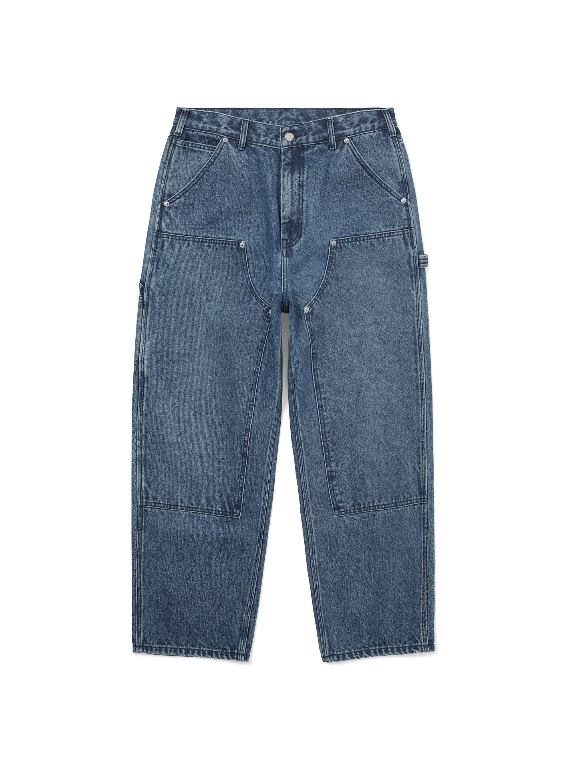thisisneverthat - Denim Double Knee Pant (Blue) product image 1 | TRAB K-Fashion Australia
