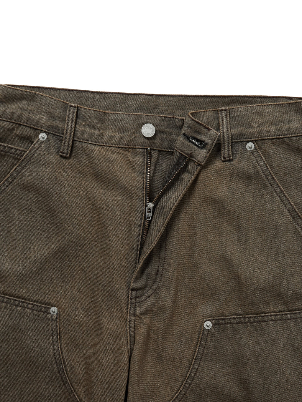 thisisneverthat - Denim Double Knee Pant (Washed Brown) product image 2 | TRAB K-Fashion Australia