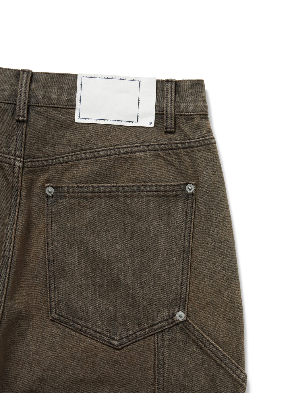 thisisneverthat - Denim Double Knee Pant (Brown) product image 3 | TRAB K-Fashion Australia