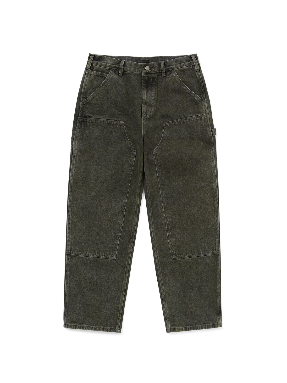 thisisneverthat - Denim Double Knee Pant (Olive) product image 1 | TRAB K-Fashion Australia