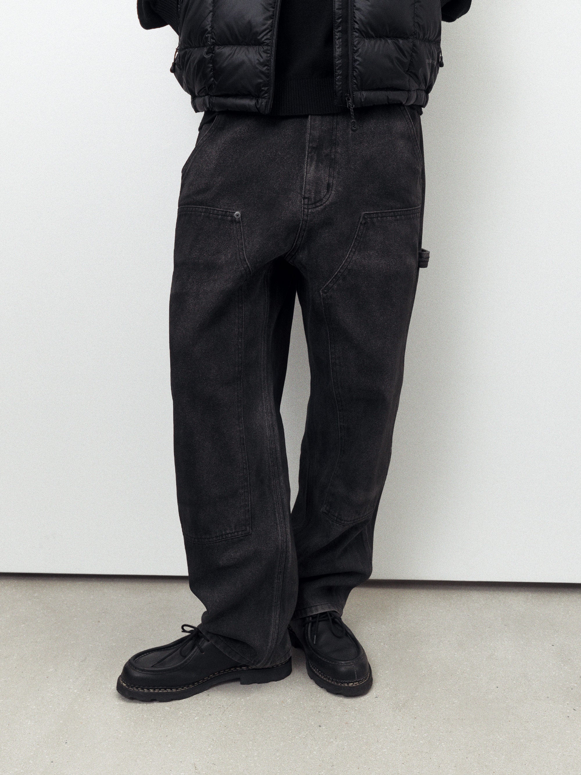 thisisneverthat - Denim Double Knee Pant (Washed Black) product image 6 | TRAB K-Fashion Australia