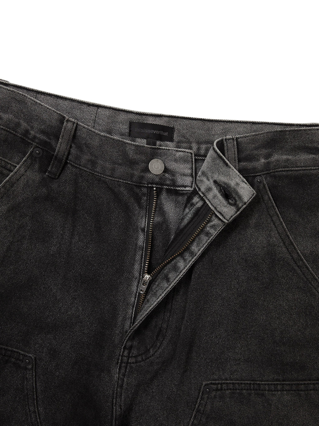 thisisneverthat - Denim Double Knee Pant (Washed Black) product image 2 | TRAB K-Fashion Australia