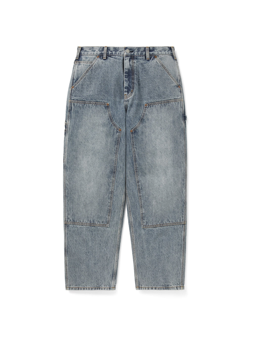 thisisneverthat - Denim Double Knee Pant Washed (Blue) product image 1 | TRAB K-Fashion Australia