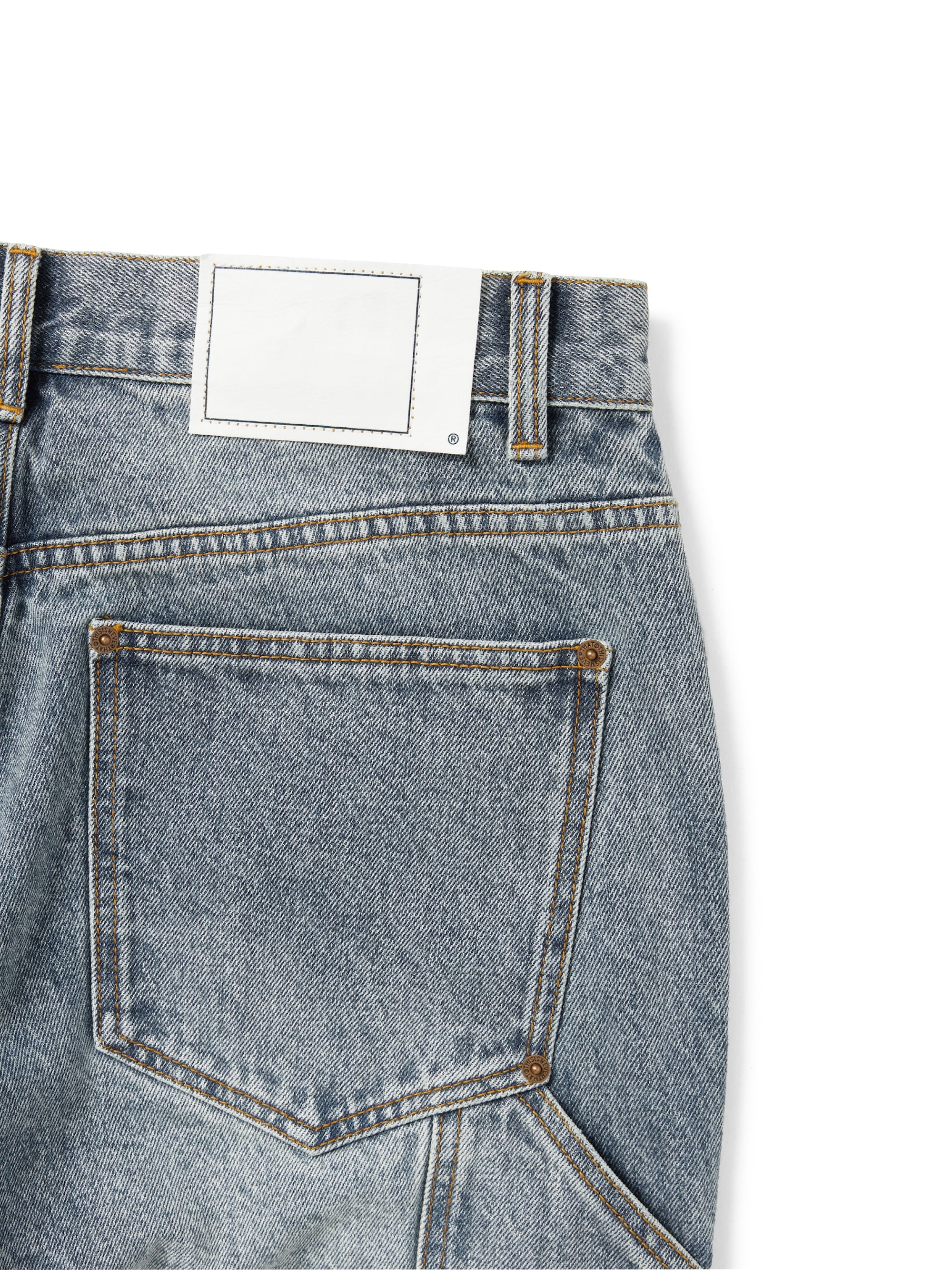 thisisneverthat - Denim Double Knee Pant Washed (Blue) product image 3 | TRAB K-Fashion Australia