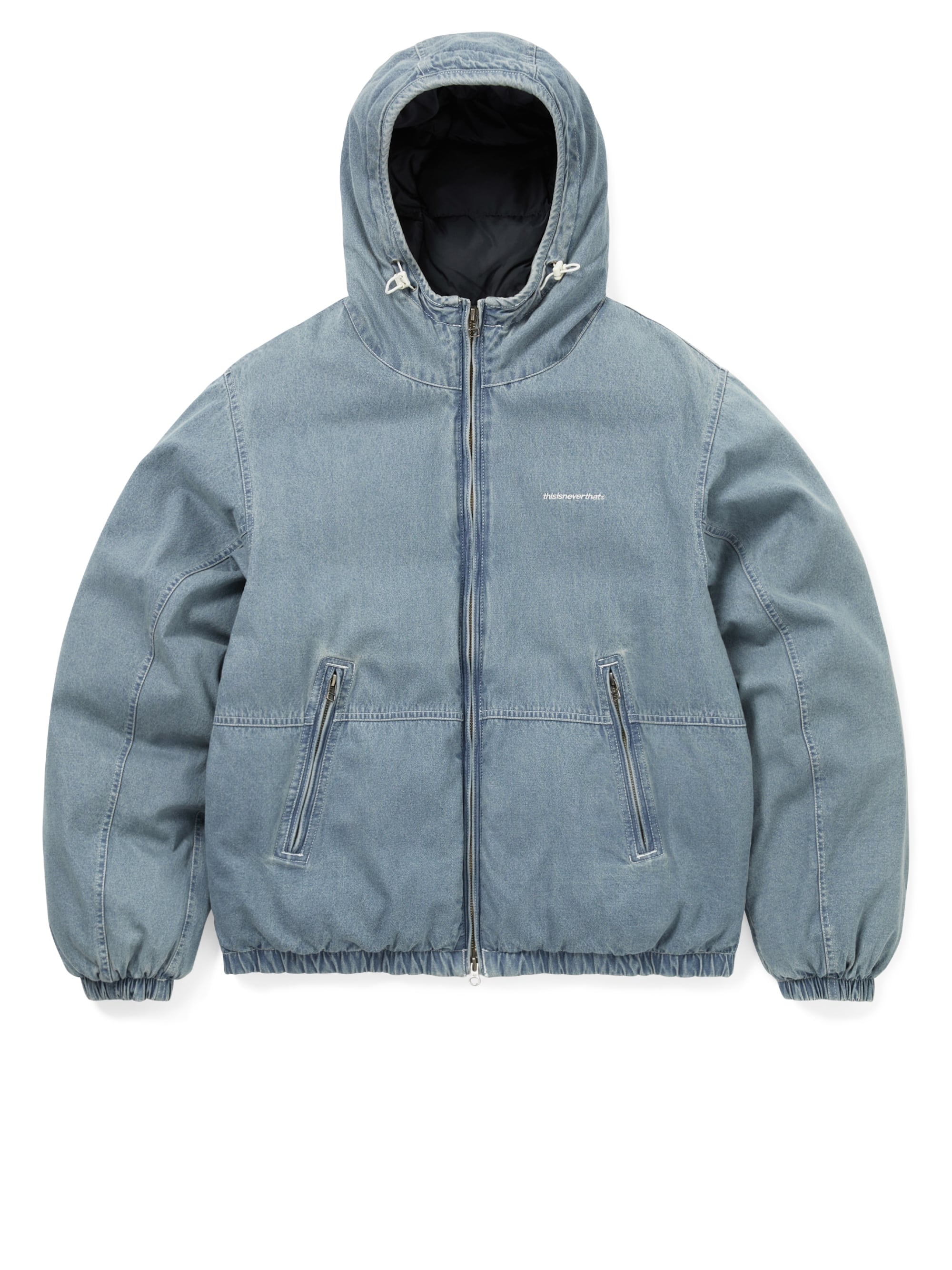 thisisneverthat - Denim Down Puffer Jacket (Blue) product image 1 | TRAB K-Fashion Australia