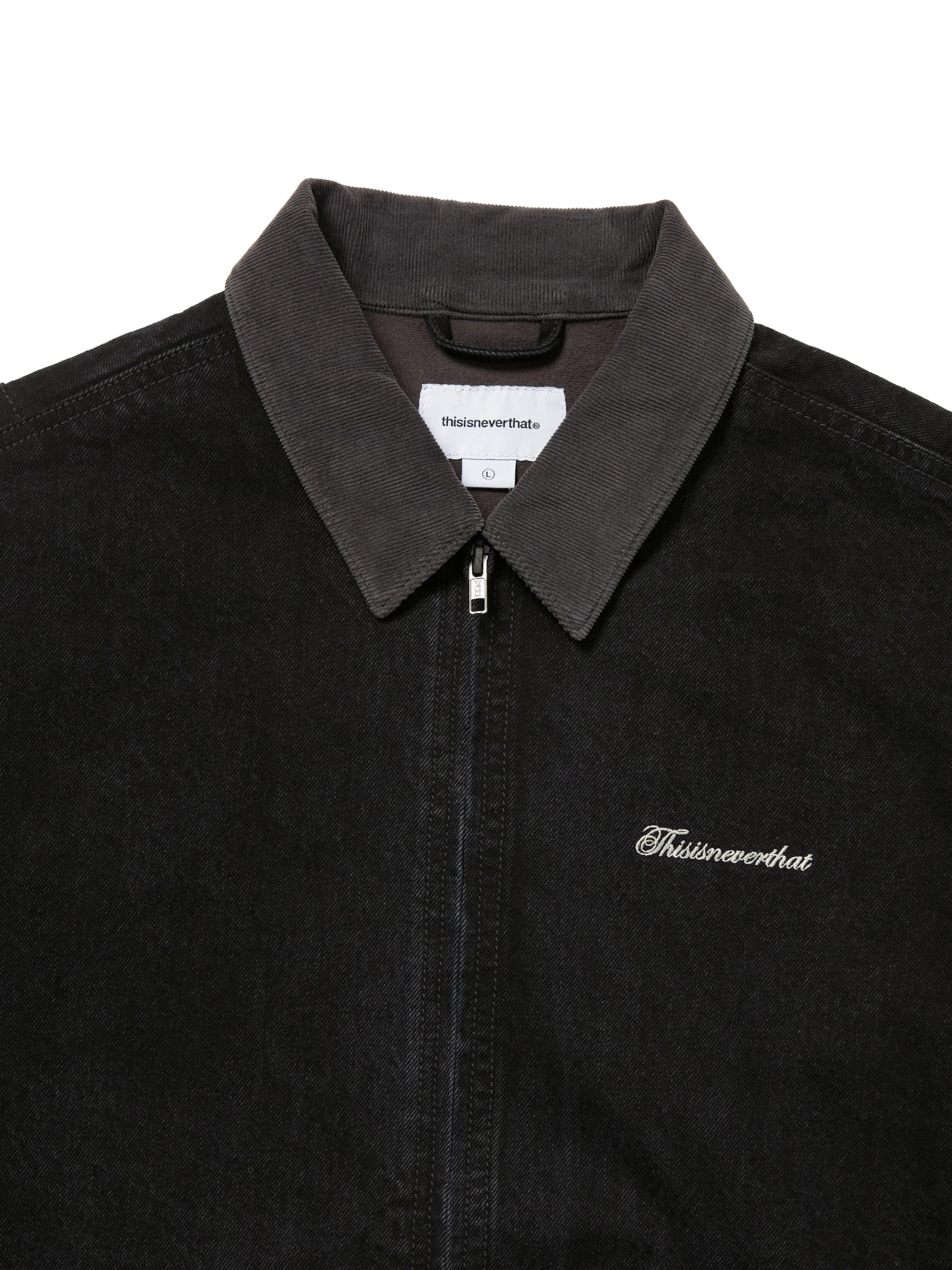 thisisneverthat - Denim Work Jacket (black) product image 2 | TRAB K-Fashion Australia