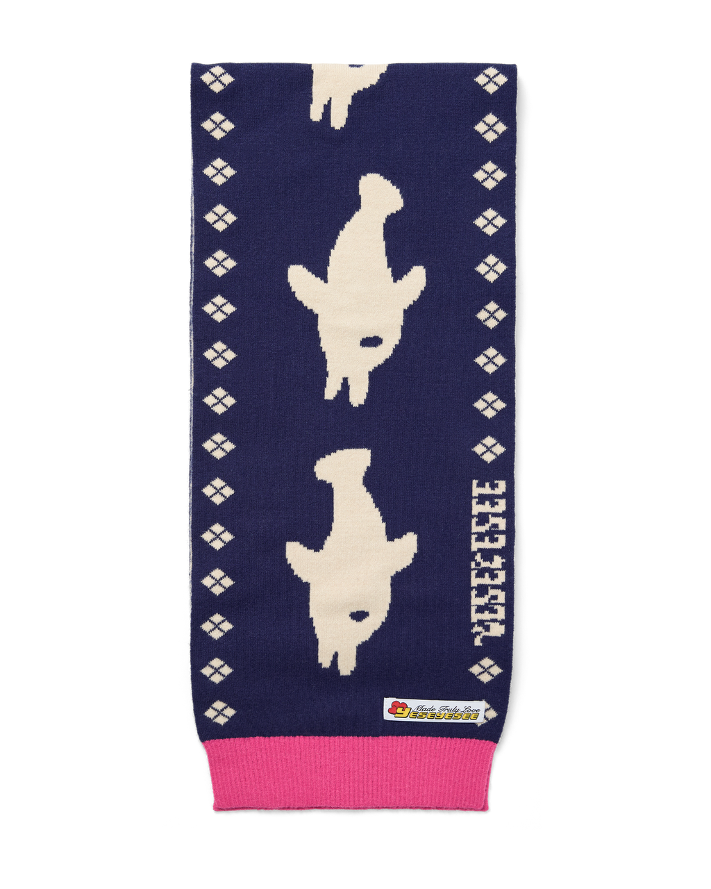 yeseyesee - Dolphin Knit Scarf (Navy) product image 1 | TRAB K-Fashion Australia