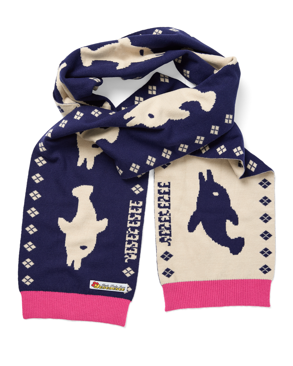 yeseyesee - Dolphin Knit Scarf (Navy) product image 2 | TRAB K-Fashion Australia