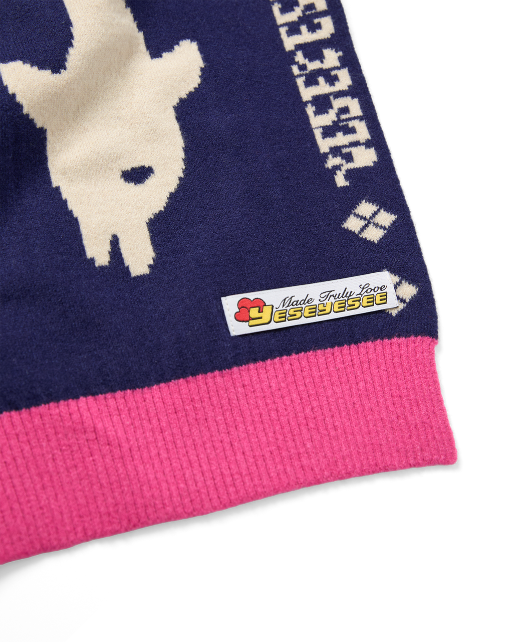 yeseyesee - Dolphin Knit Scarf (Navy) product image 4 | TRAB K-Fashion Australia