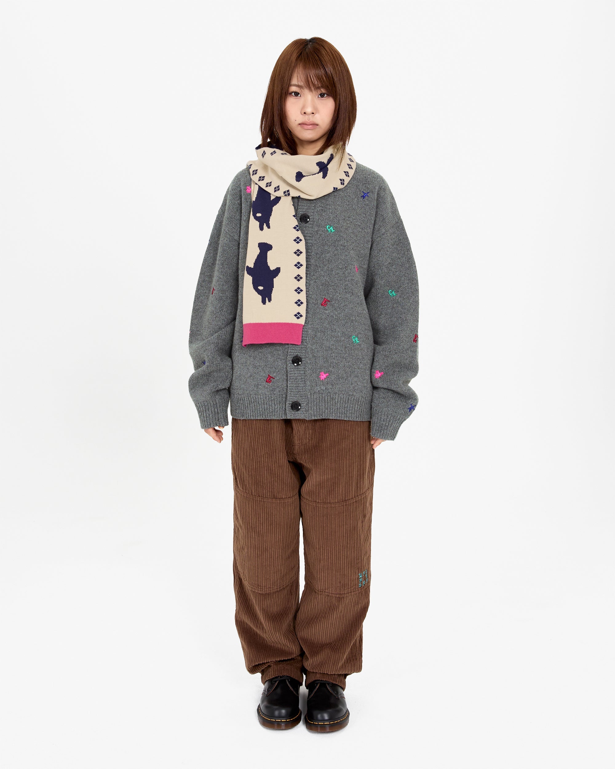 yeseyesee - Dolphin Knit Scarf (Navy) product image 5 | TRAB K-Fashion Australia