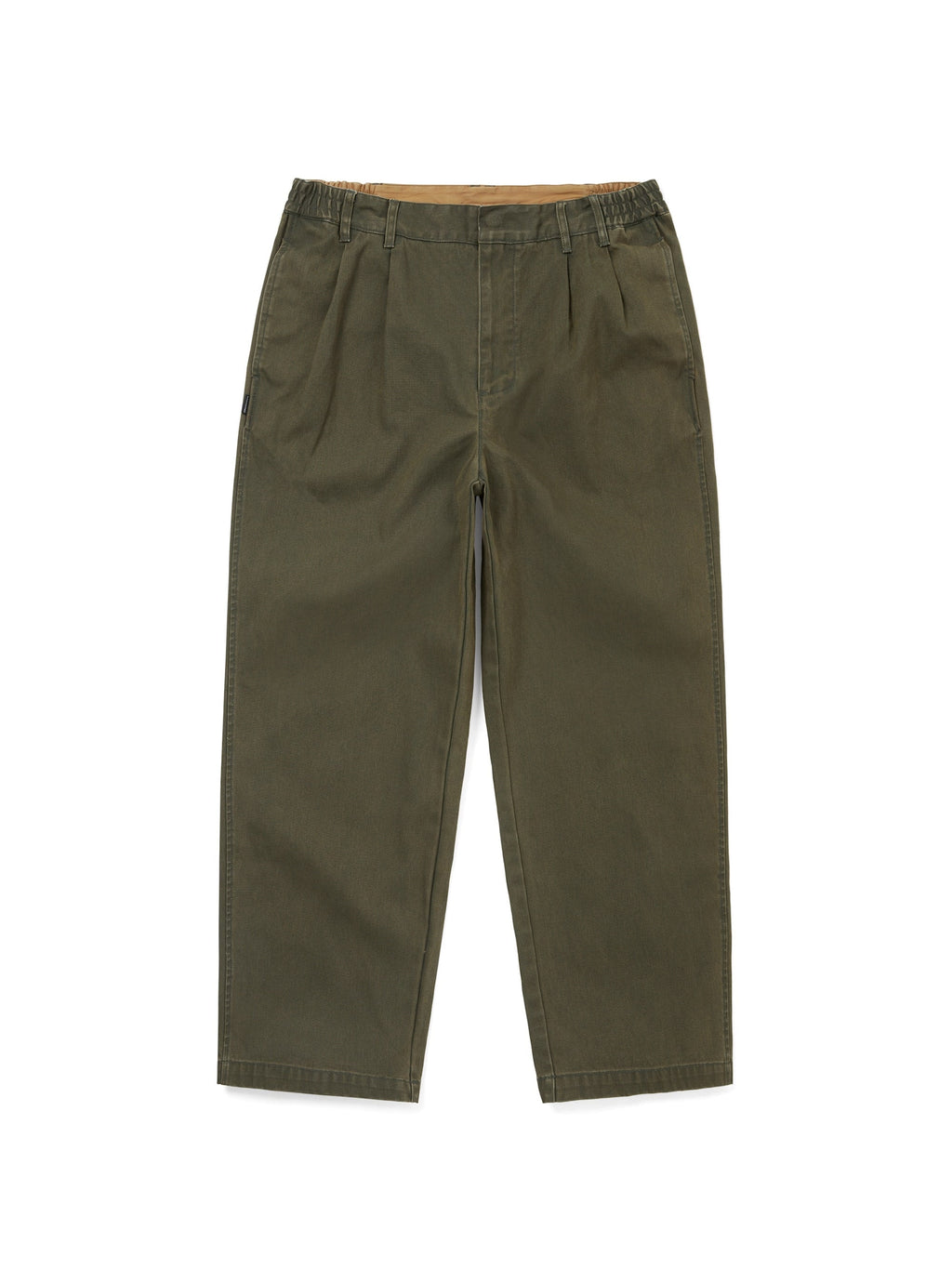 thisisneverthat - Double Pleated Wide Pant (Dark Olive) product image 1 | TRAB K-Fashion Australia