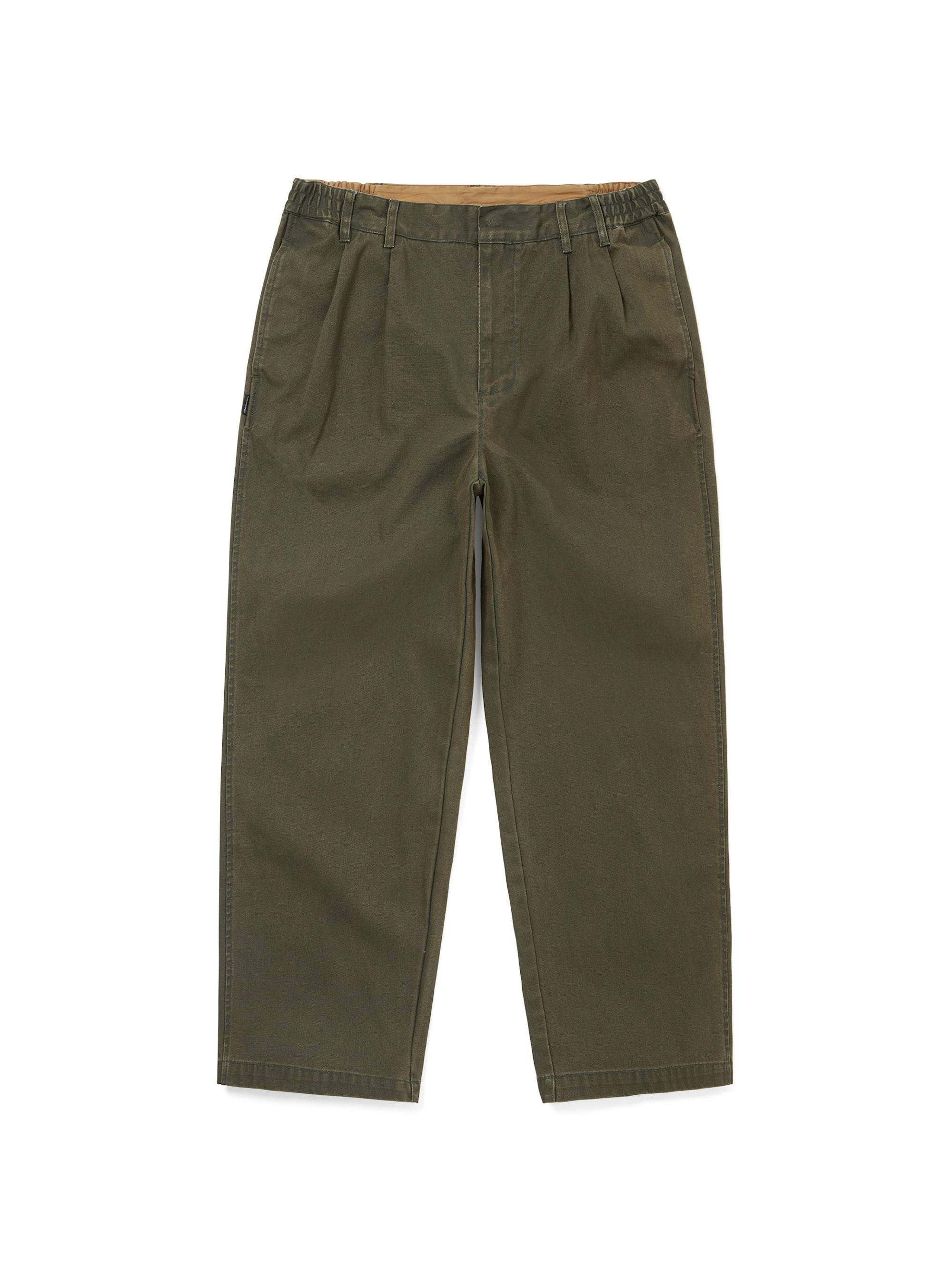thisisneverthat - Double Pleated Wide Pant Dark (Olive) product image 1 | TRAB K-Fashion Australia