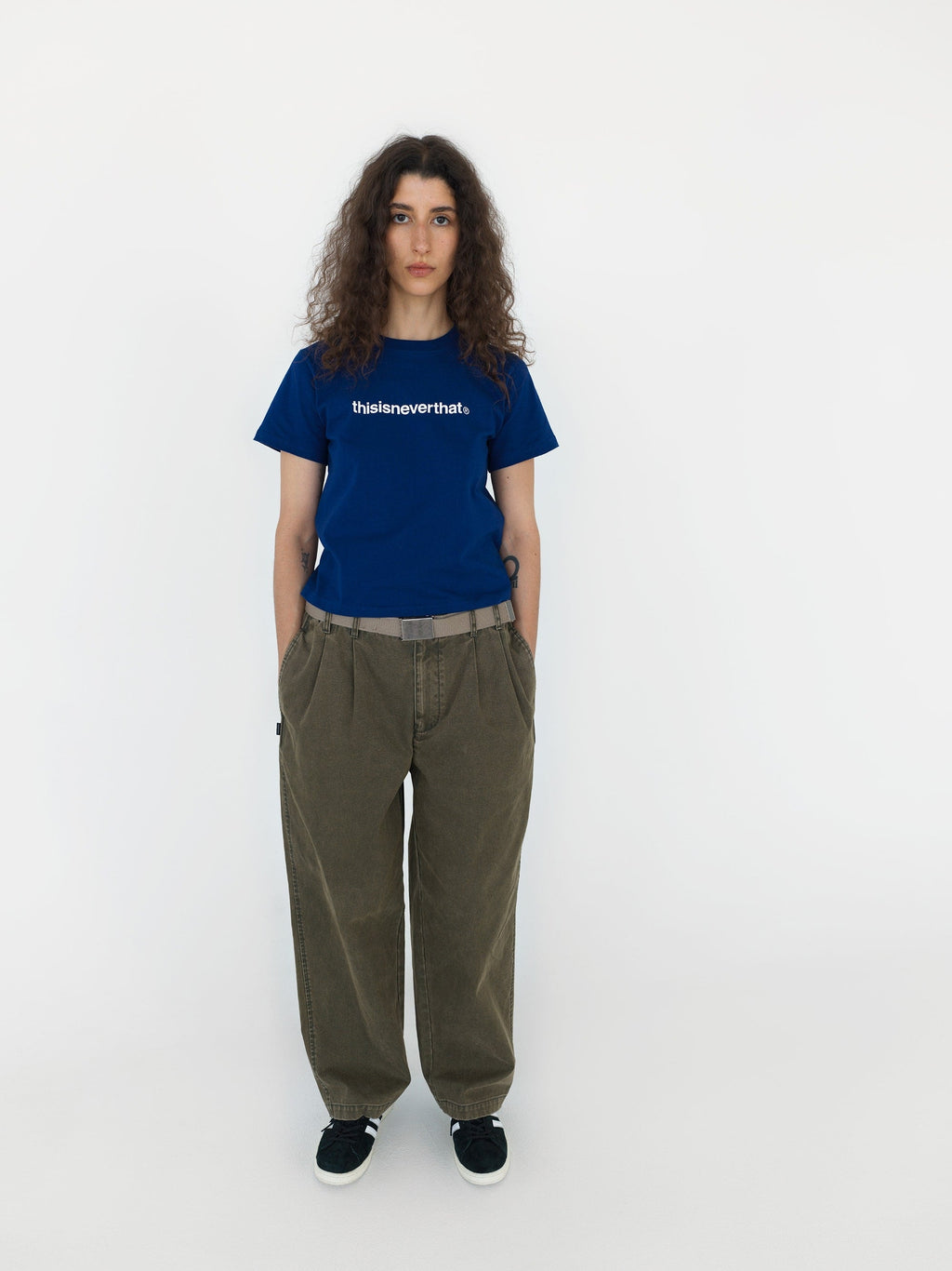 thisisneverthat - Double Pleated Wide Pant Dark (Olive) product image 7 | TRAB K-Fashion Australia