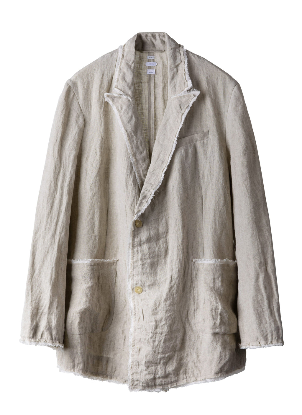 Post Archive Faction - Drifter Double Jacket (2026) (Sand Linen) product image 1 | TRAB K-Fashion Australia
