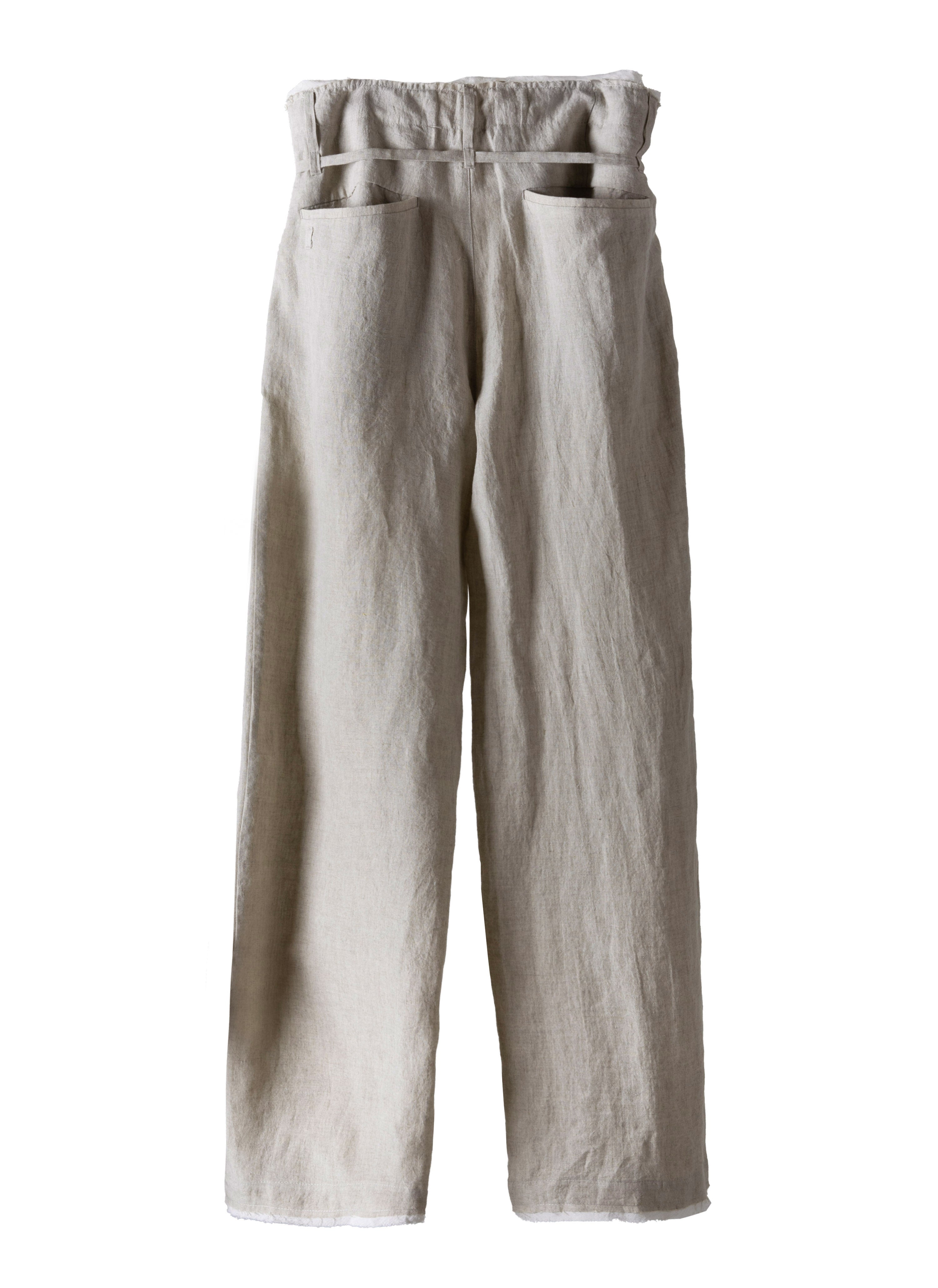 Post Archive Faction - Drifter Double Trousers (Sand Linen) product image 2 | TRAB K-Fashion Australia
