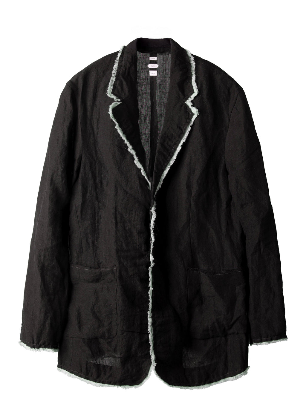 Post Archive Faction - Drifter Single Jacket (2026) (Black Linen) product image 1 | TRAB K-Fashion Australia