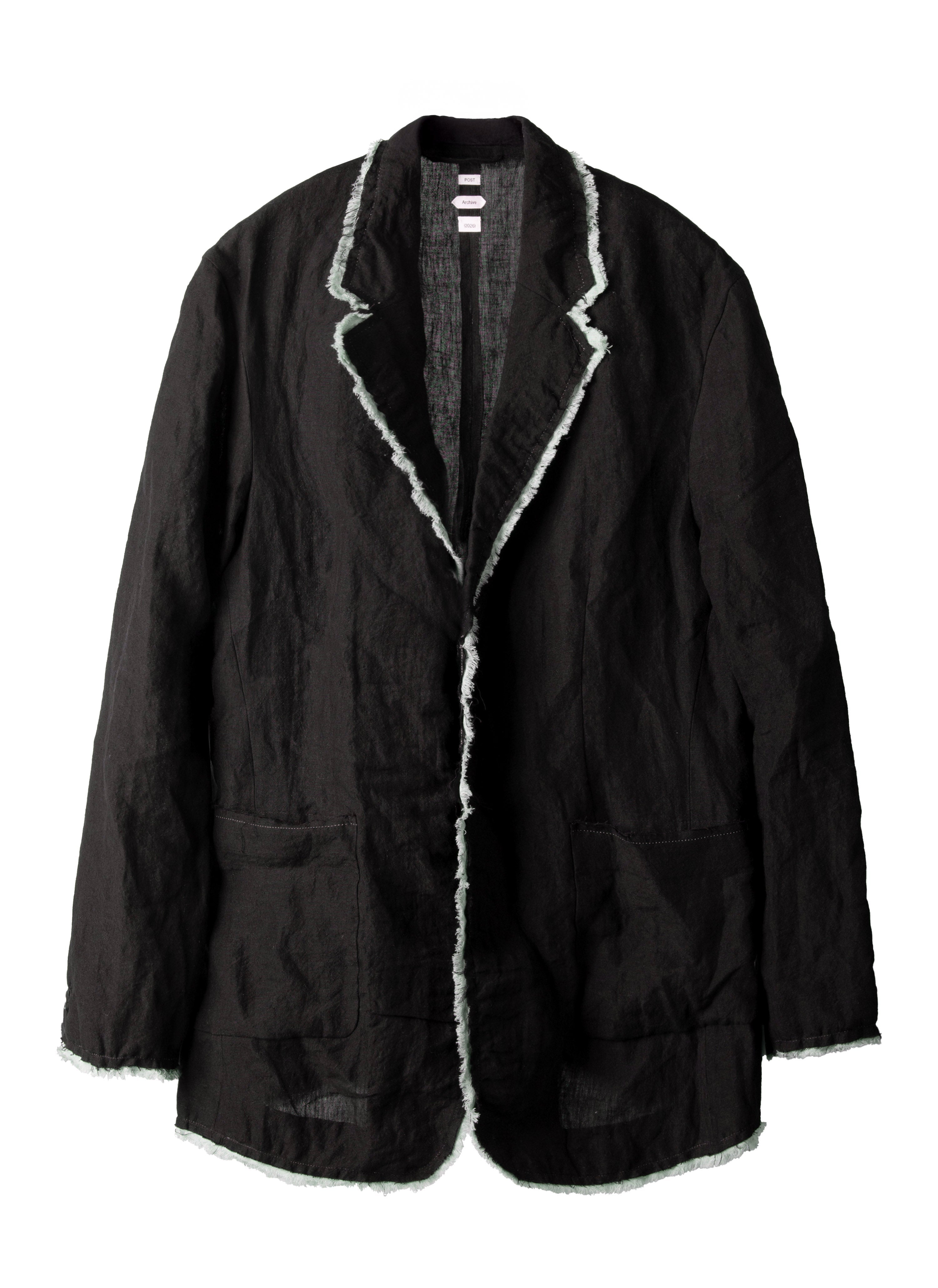 Post Archive Faction - Drifter Single Jacket (Black Linen) product image 5 | TRAB K-Fashion Australia