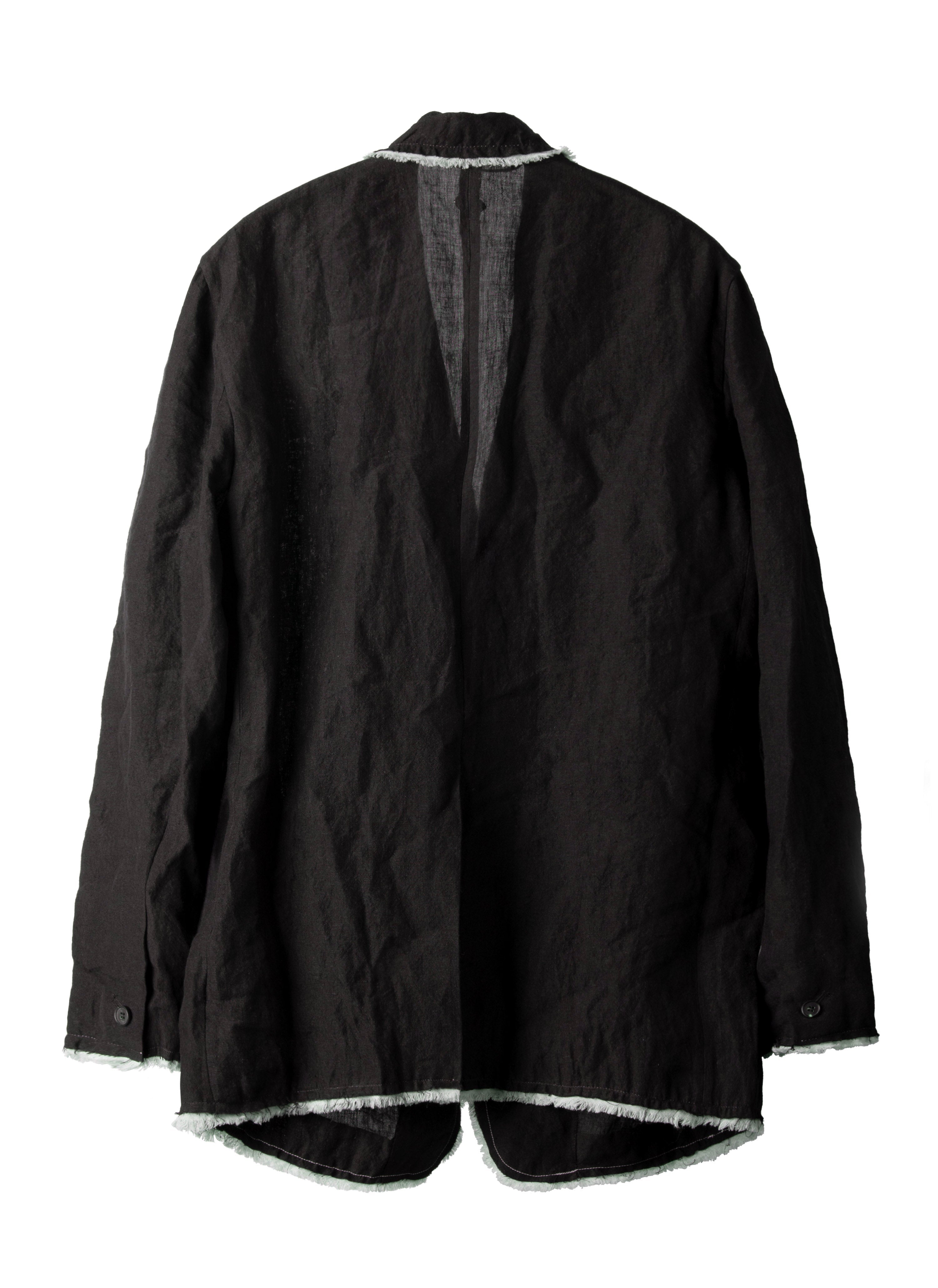 Post Archive Faction - Drifter Single Jacket (2026) (Black Linen) product image 2 | TRAB K-Fashion Australia