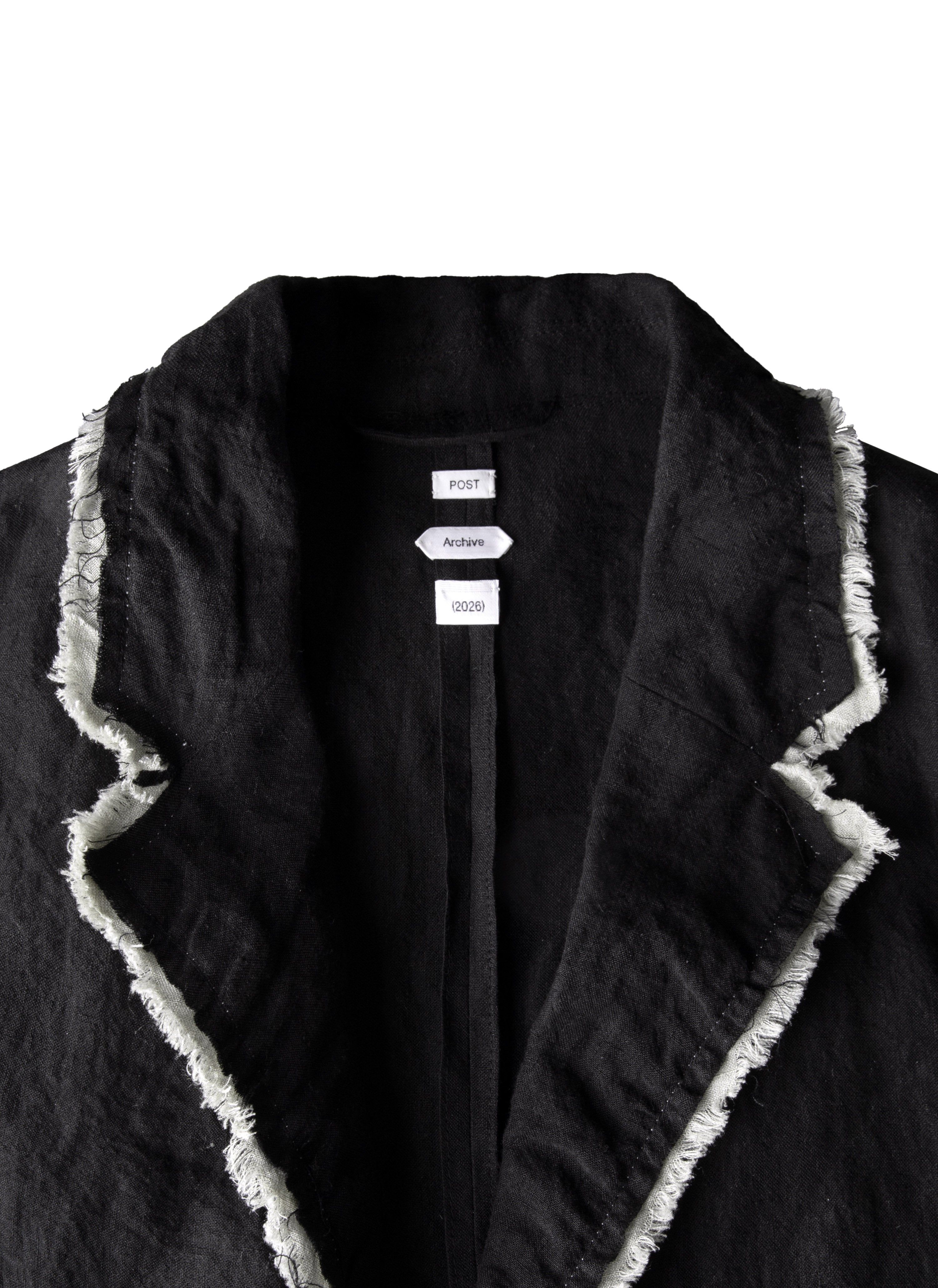 Post Archive Faction - Drifter Single Jacket (Black Linen) product image 7 | TRAB K-Fashion Australia