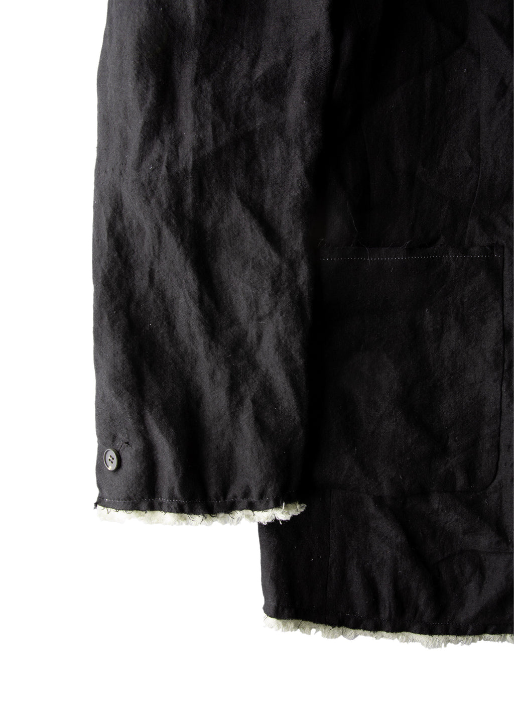 Post Archive Faction - Drifter Single Jacket (Black Linen) product image 8 | TRAB K-Fashion Australia