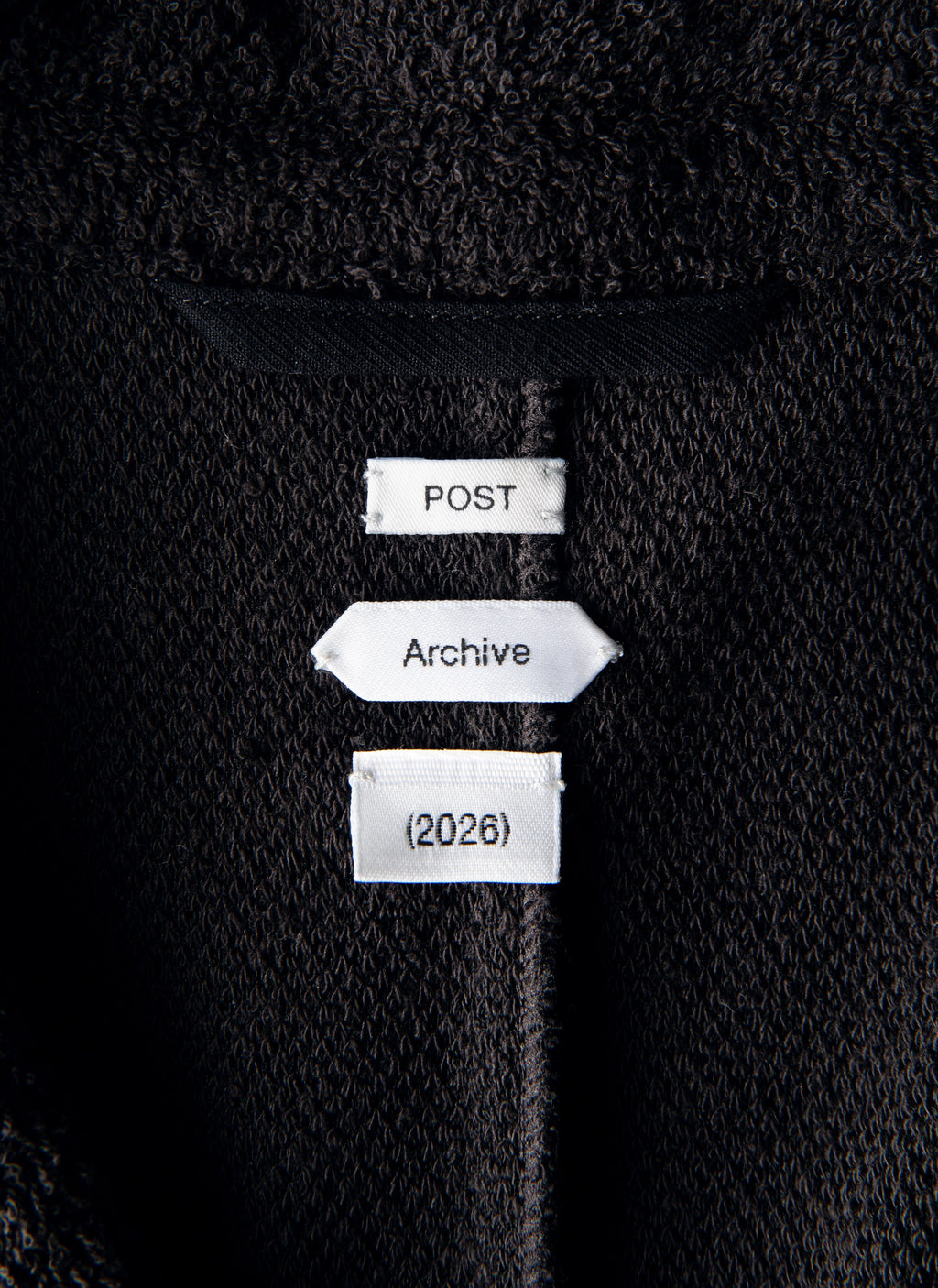 Post Archive Faction - Drifter Single Jacket (Black Terry) product image 5 | TRAB K-Fashion Australia