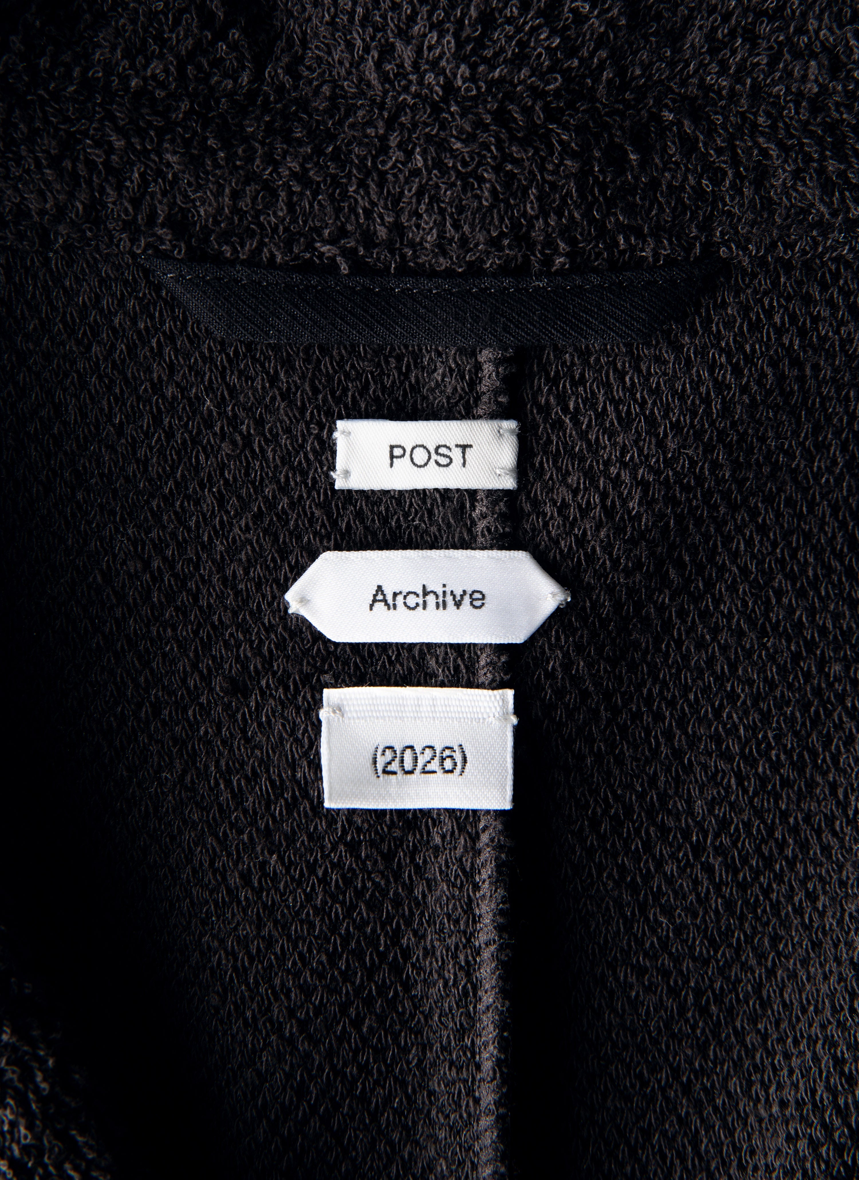 Post Archive Faction - Drifter Single Jacket (Black Terry) product image 5 | TRAB K-Fashion Australia