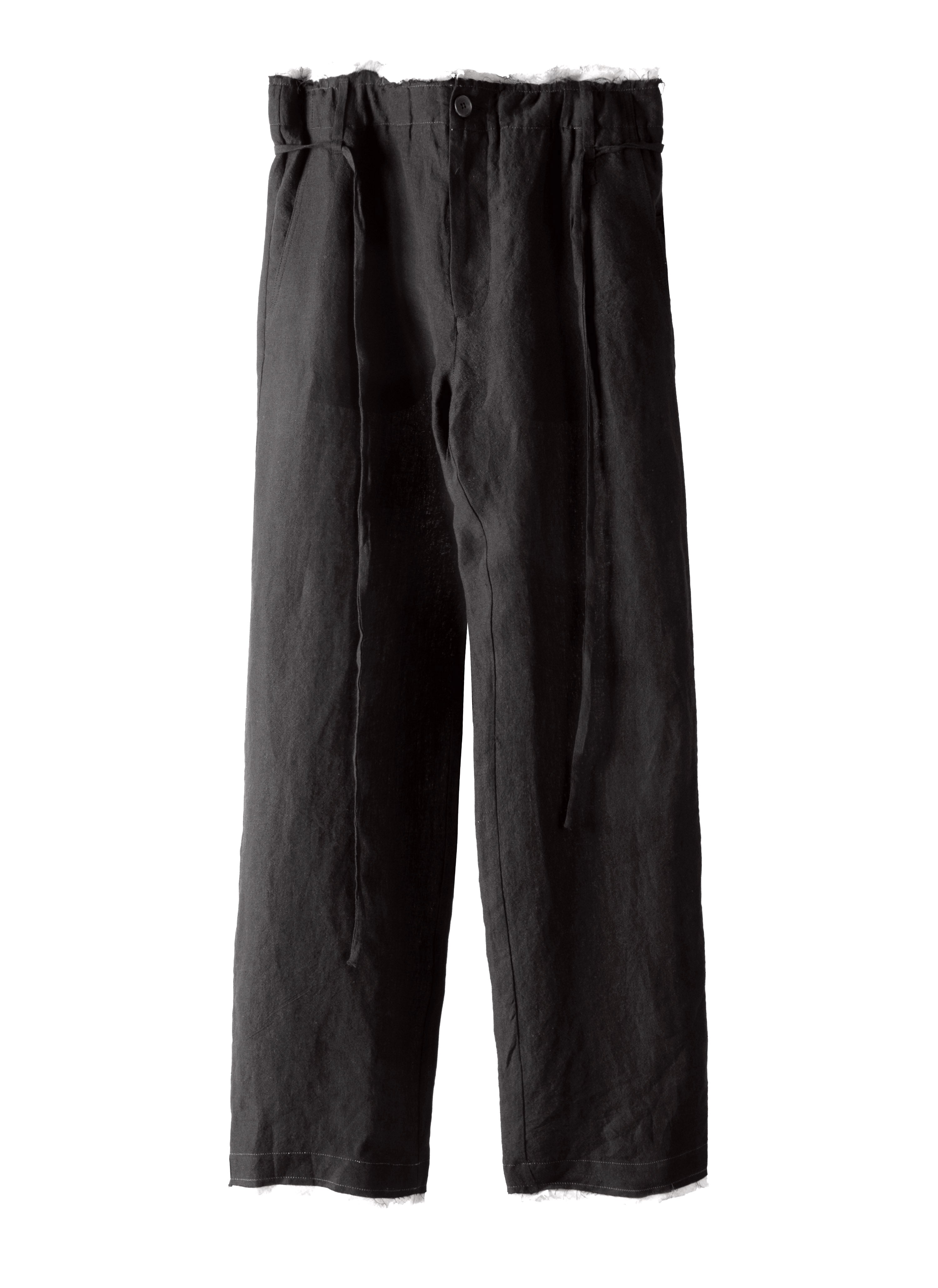 Post Archive Faction - Drifter Single Trousers (Black Linen) product image 1 | TRAB K-Fashion Australia