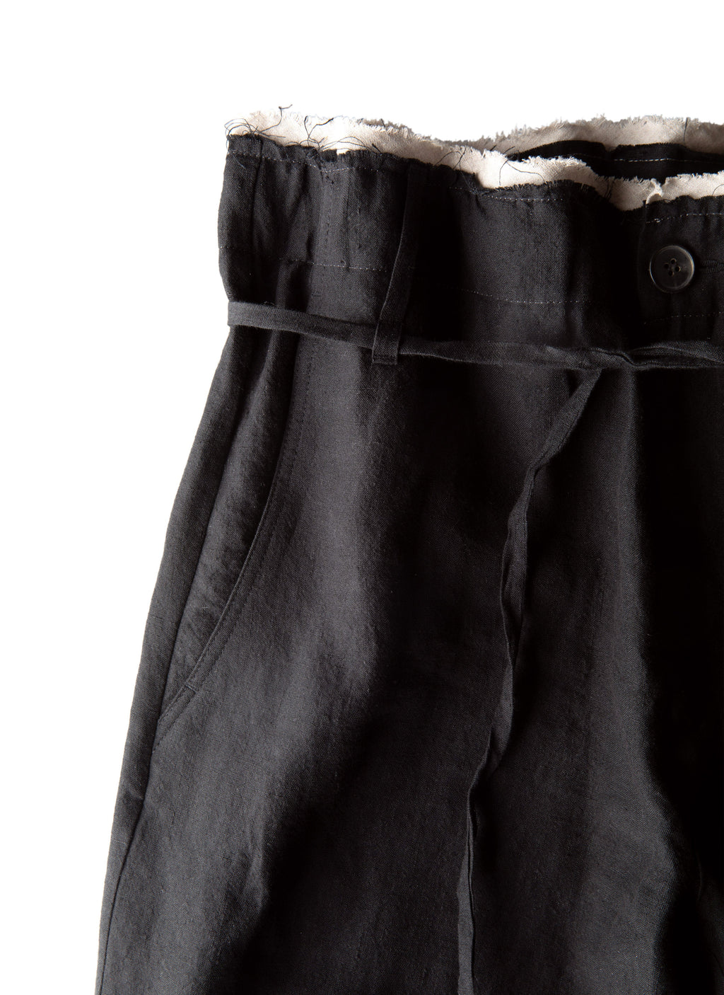 Post Archive Faction - Drifter Single Trousers (Black Linen) product image 3 | TRAB K-Fashion Australia
