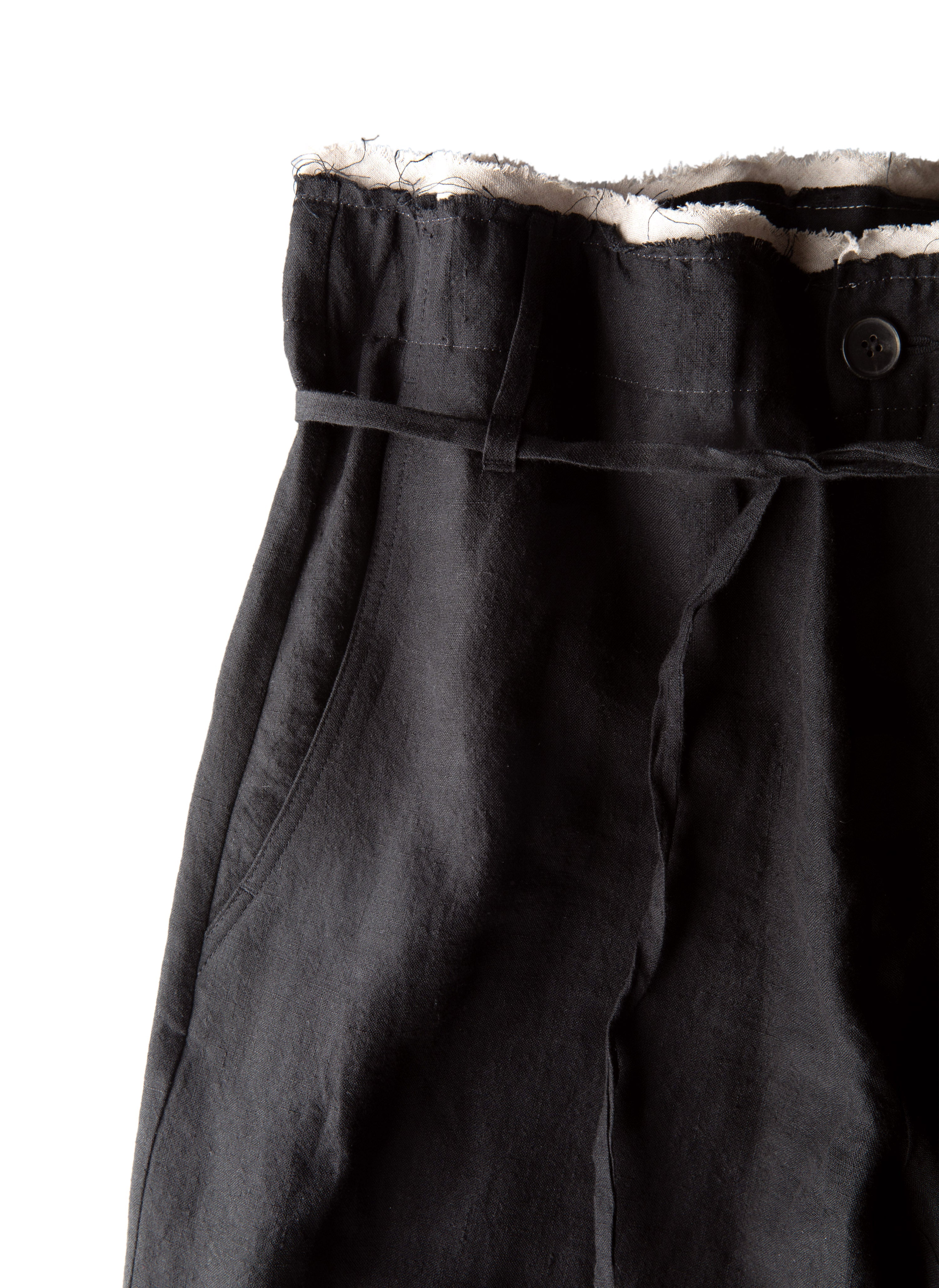 Post Archive Faction - Drifter Single Trousers (Black Linen) product image 3 | TRAB K-Fashion Australia