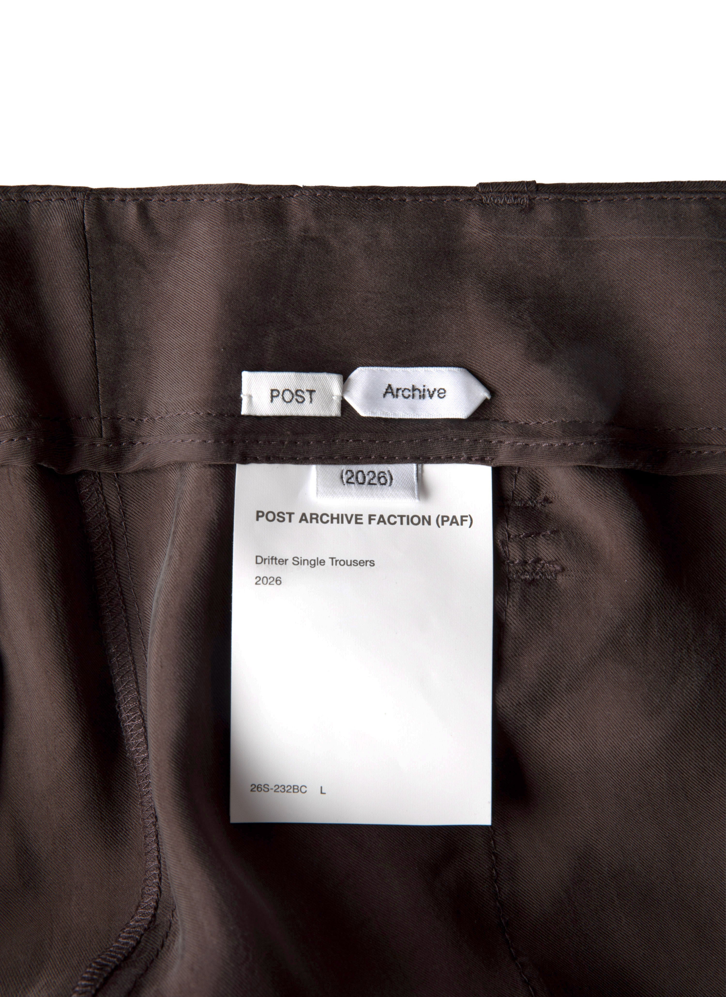 Post Archive Faction - Drifter Single Trousers (Brown Cupra) product image 5 | TRAB K-Fashion Australia