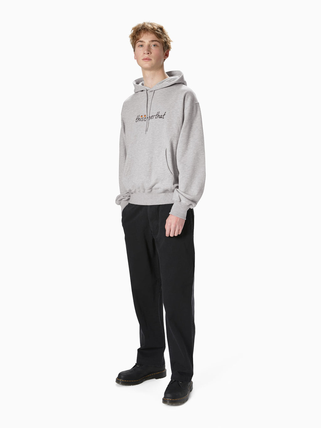 thisisneverthat - Dunk Hoop Hoodie (Heather Grey) product image 4 | TRAB K-Fashion Australia