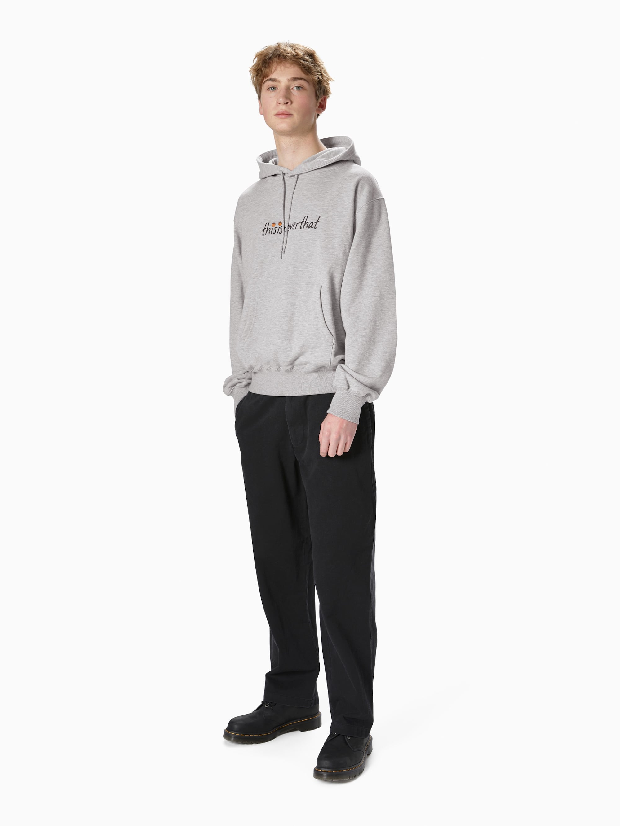 thisisneverthat - Dunk Hoop Hoodie (Heather Grey) product image 4 | TRAB K-Fashion Australia