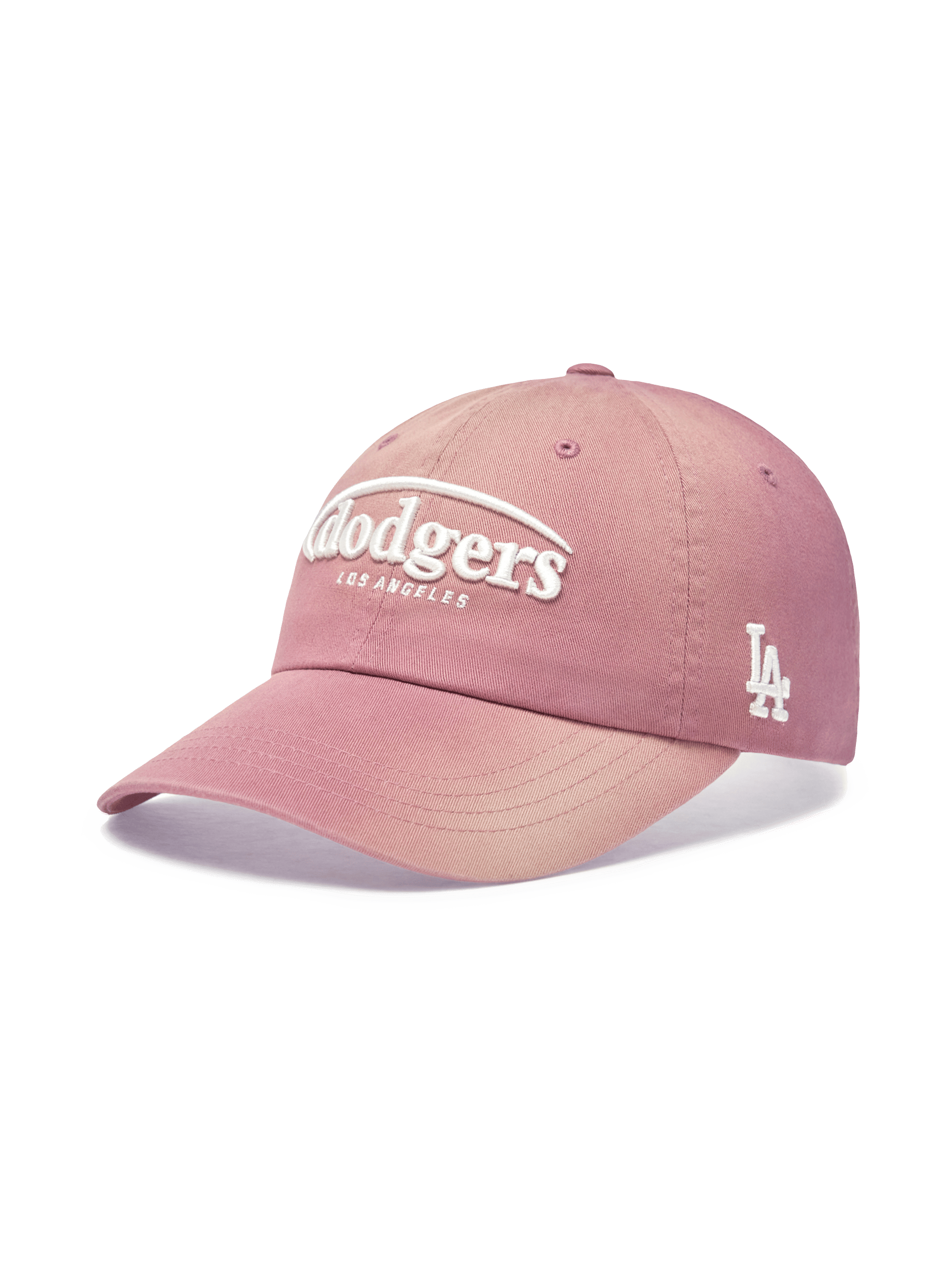 MLB Korea - MLB Vintage Washing Curve Logo Unstructured Ball Cap LA Dodgers (Pink) product image 2 | TRAB K-Fashion Australia