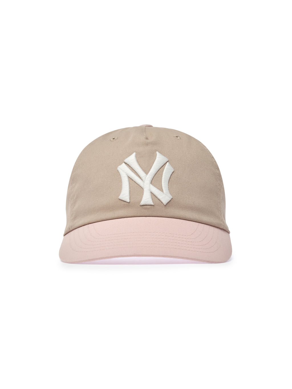 MLB Korea - MLB Q-Fit Color Block Unstructured Ball Cap New York Yankees (Light Beige) product image 4 | TRAB K-Fashion Australia