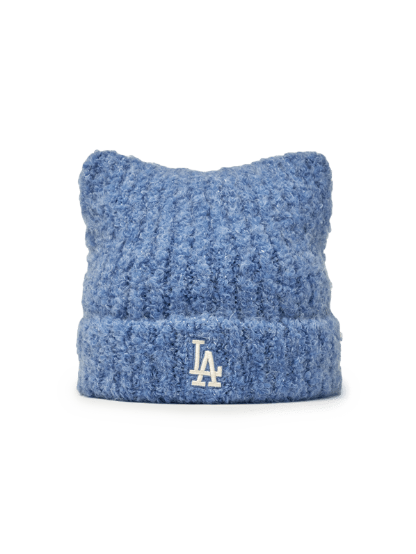 MLB Korea - Plush Meow Beanie Los Angeles Dodgers (Sky Blue) product image 2 | TRAB K-Fashion Australia