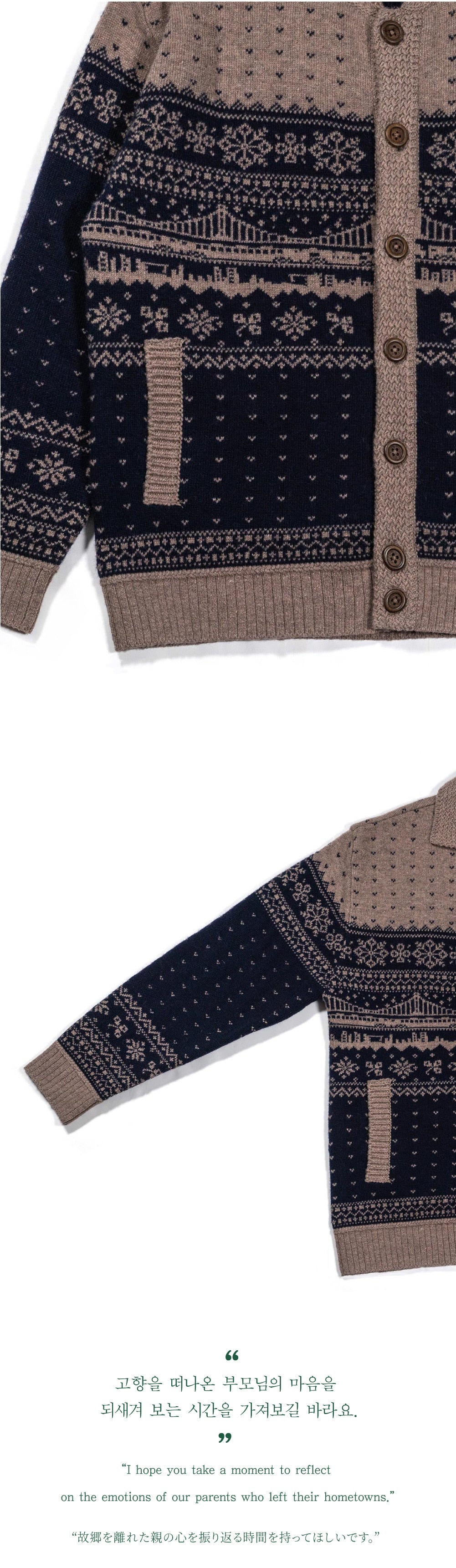 Ioedle - City Bound Wool Collar Knit Cardigan (Navy) product image 10 | TRAB K-Fashion Australia