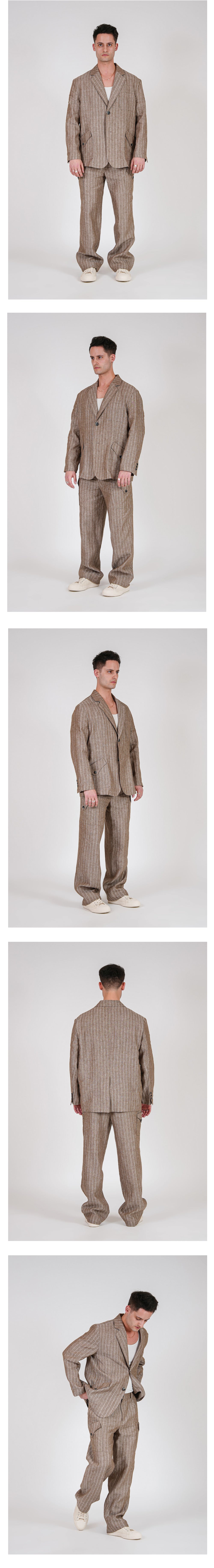 Ioedle - Linen Cargo Pants (Brown) product image 10 | TRAB K-Fashion Australia