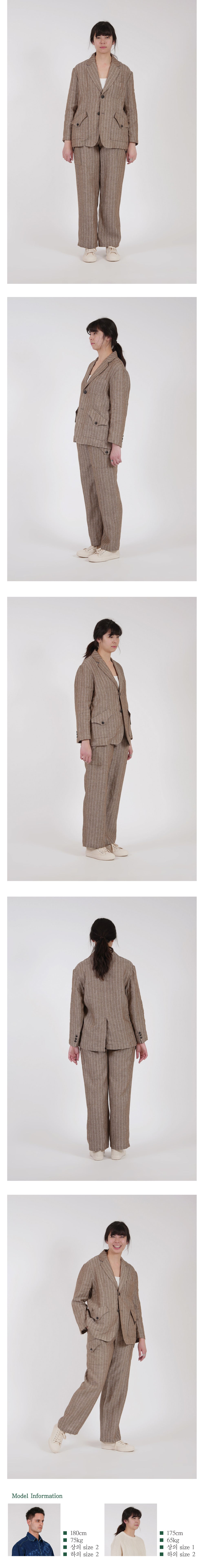 Ioedle - Linen Cargo Pants (Brown) product image 11 | TRAB K-Fashion Australia