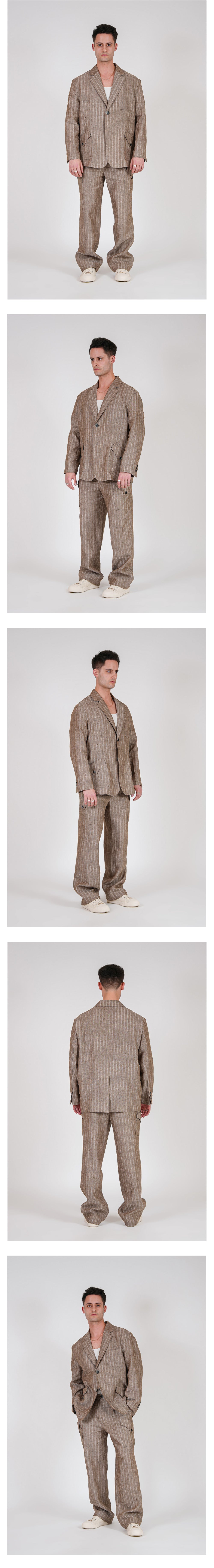 Ioedle - Linen Jacket (Brown) product image 15 | TRAB K-Fashion Australia