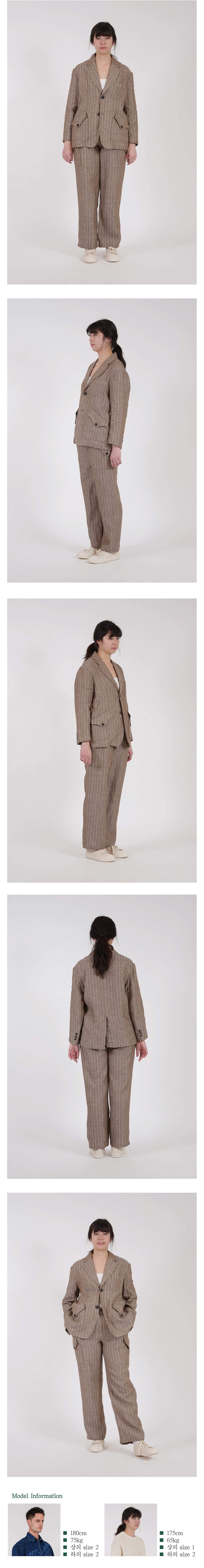 Ioedle - Linen Jacket (Brown) product image 16 | TRAB K-Fashion Australia