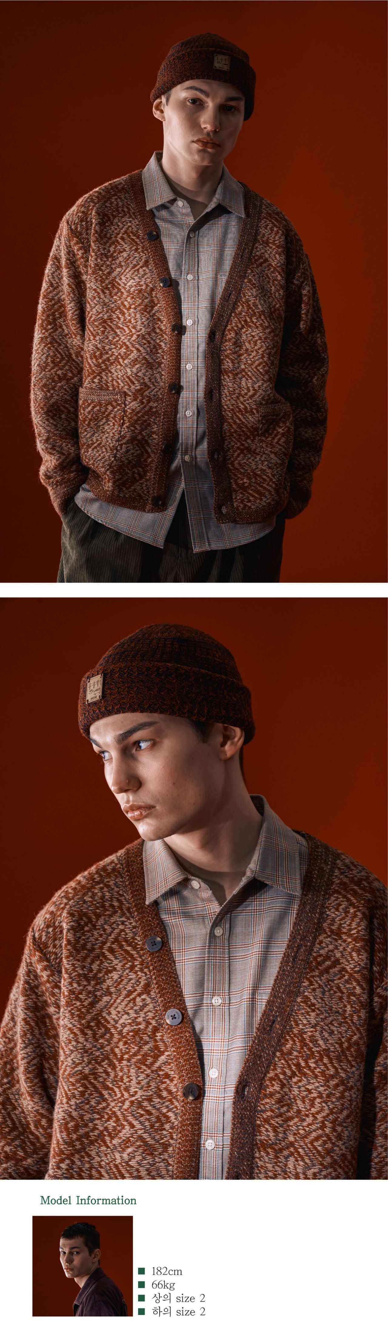 Ioedle - Miro Knit Cardigan (Red Brown) product image 12 | TRAB K-Fashion Australia