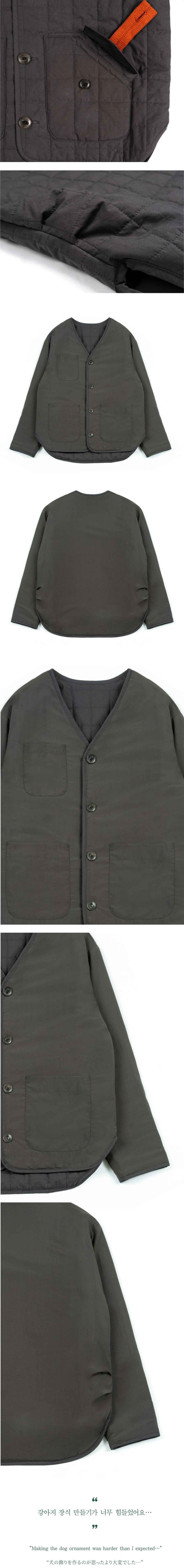 Ioedle - Welcome Door Quilted Jacket (Charcoal) product image 14 | TRAB K-Fashion Australia