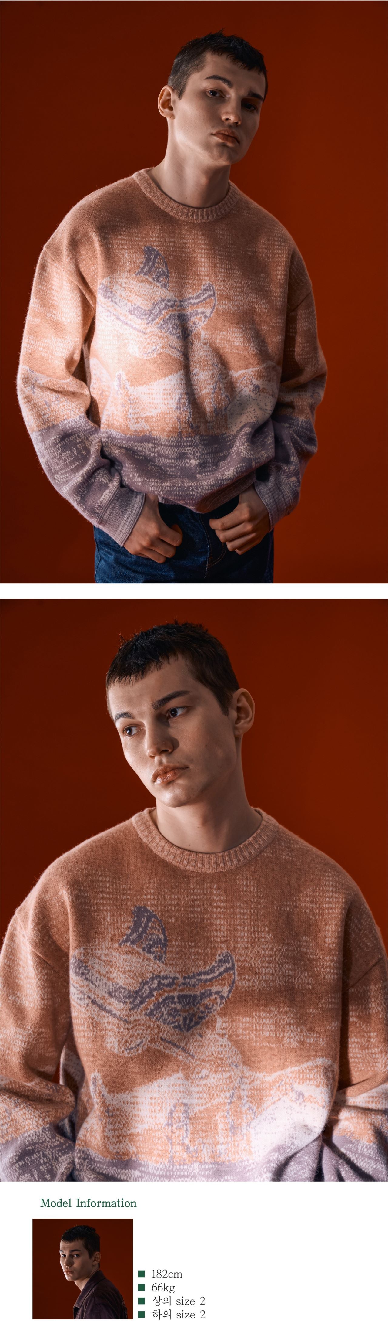 Ioedle - Night Guide Jacquard Knit (Pink) product image 11 | TRAB K-Fashion Australia