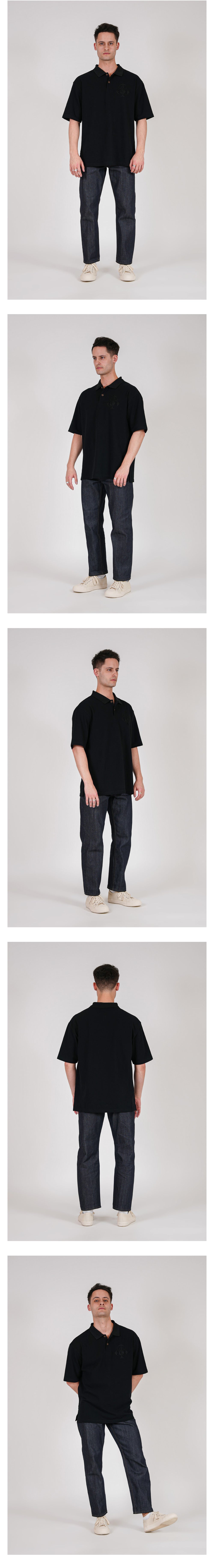 Ioedle - Clover Embroidered Pique (Black) product image 10 | TRAB K-Fashion Australia