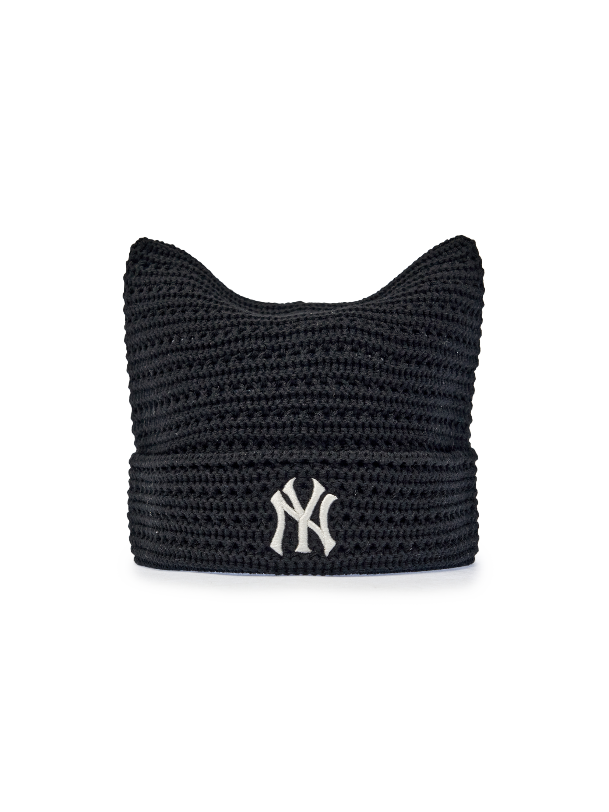 MLB Korea - MLB Summer Crochet Meow Beanie New York Yankees (Black) product image 1 | TRAB K-Fashion Australia