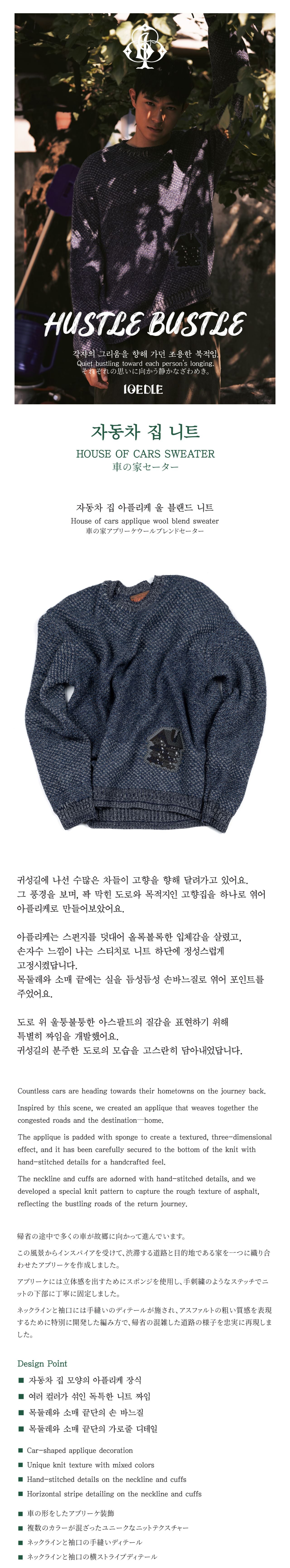 Ioedle - Car Zip Knit (Navy) product image 8 | TRAB K-Fashion Australia