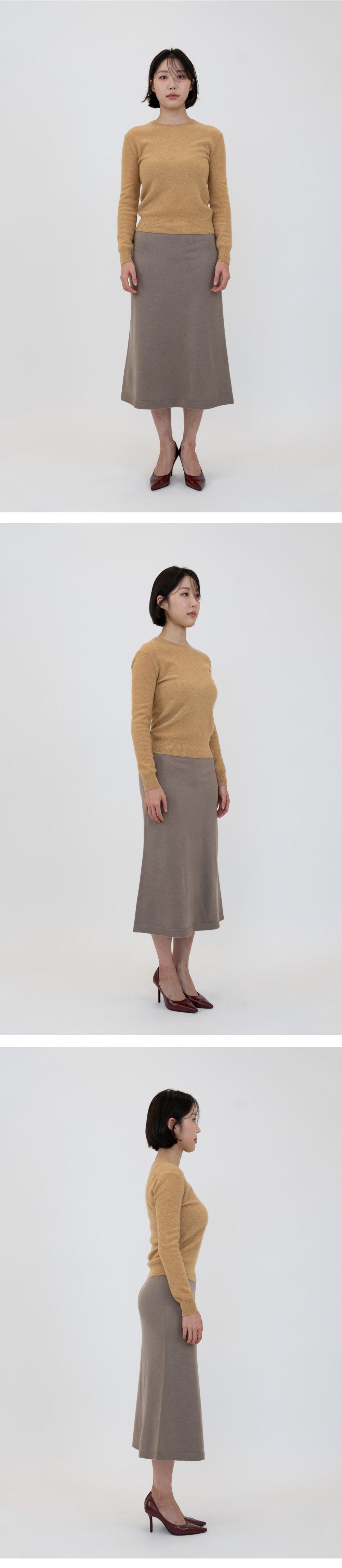 Ioedle - Cashmere Round Neck Knit Pullover (Yellow) product image 8 | TRAB K-Fashion Australia