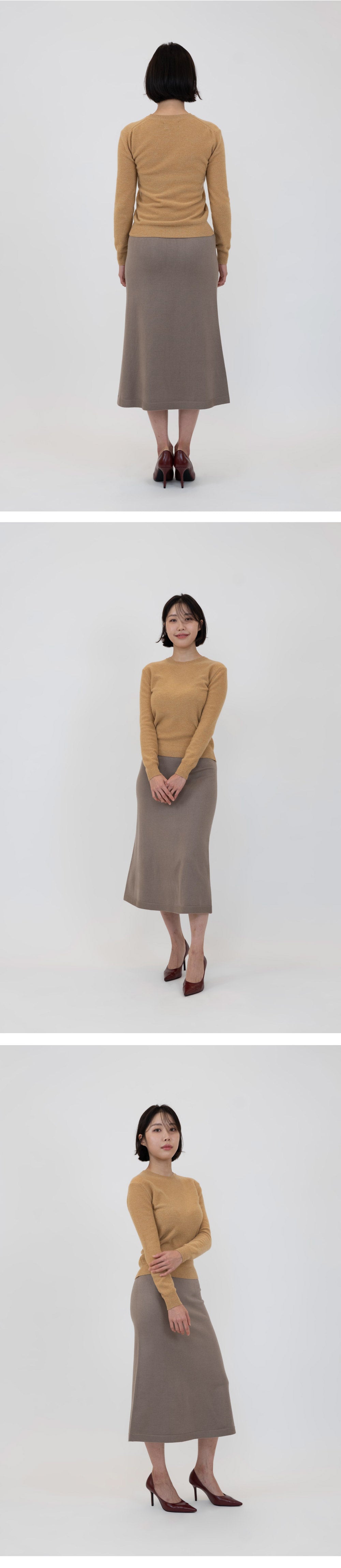 Ioedle - Cashmere Round Neck Knit Pullover (Yellow) product image 9 | TRAB K-Fashion Australia