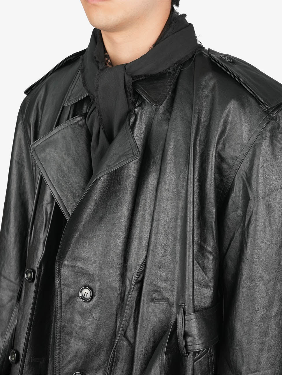 Juntae Kim - Layered Scarf Trench Coat (OC1) product image 6 | TRAB K-Fashion Australia