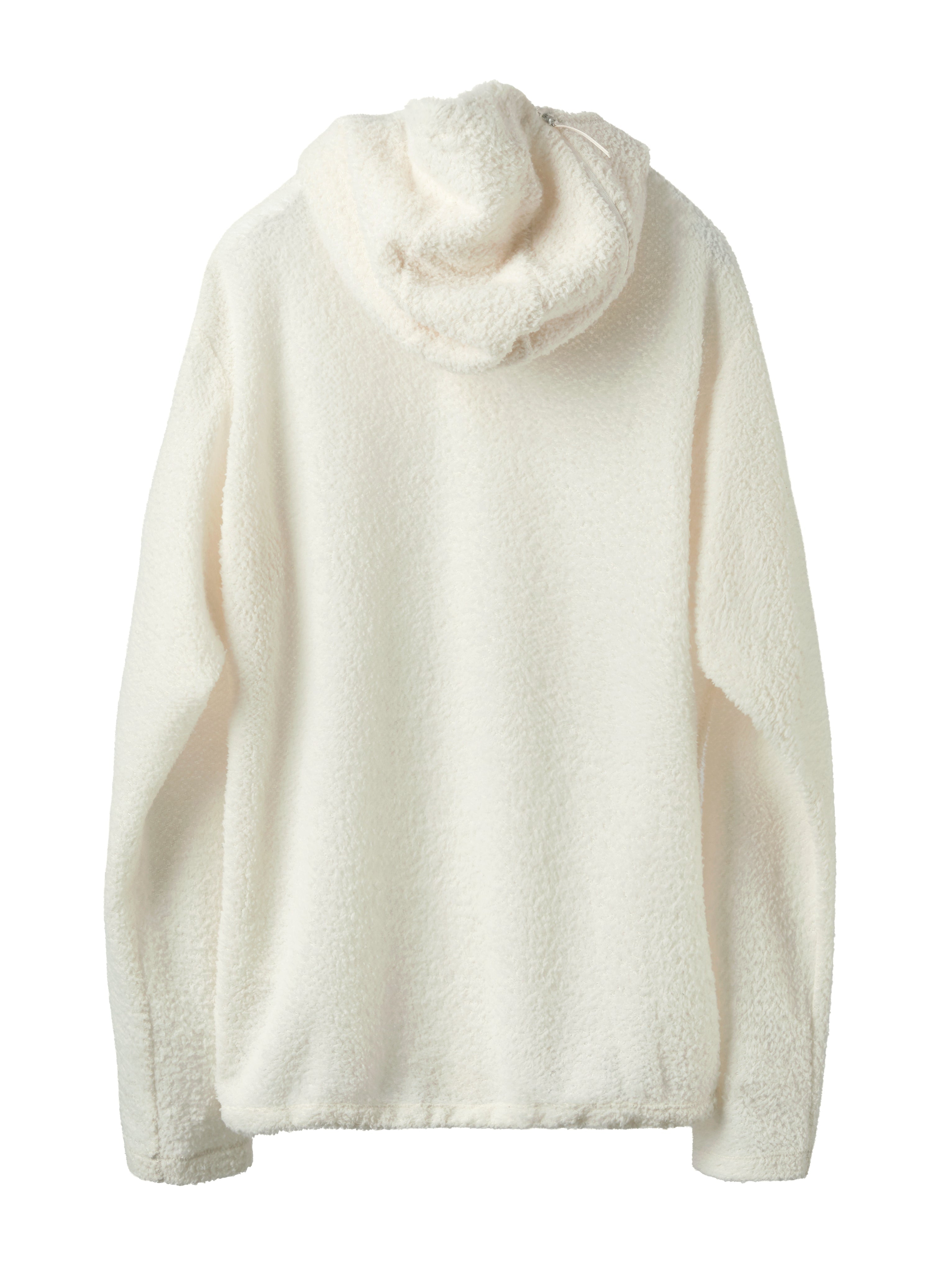 Post Archive Faction - Curved Fleece Hoodie (Ivory) product image 2 | TRAB K-Fashion Australia